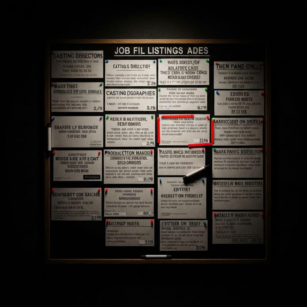 Film Endüstrisi İhtiyaçlarına Yönelik Küçük İlanlar